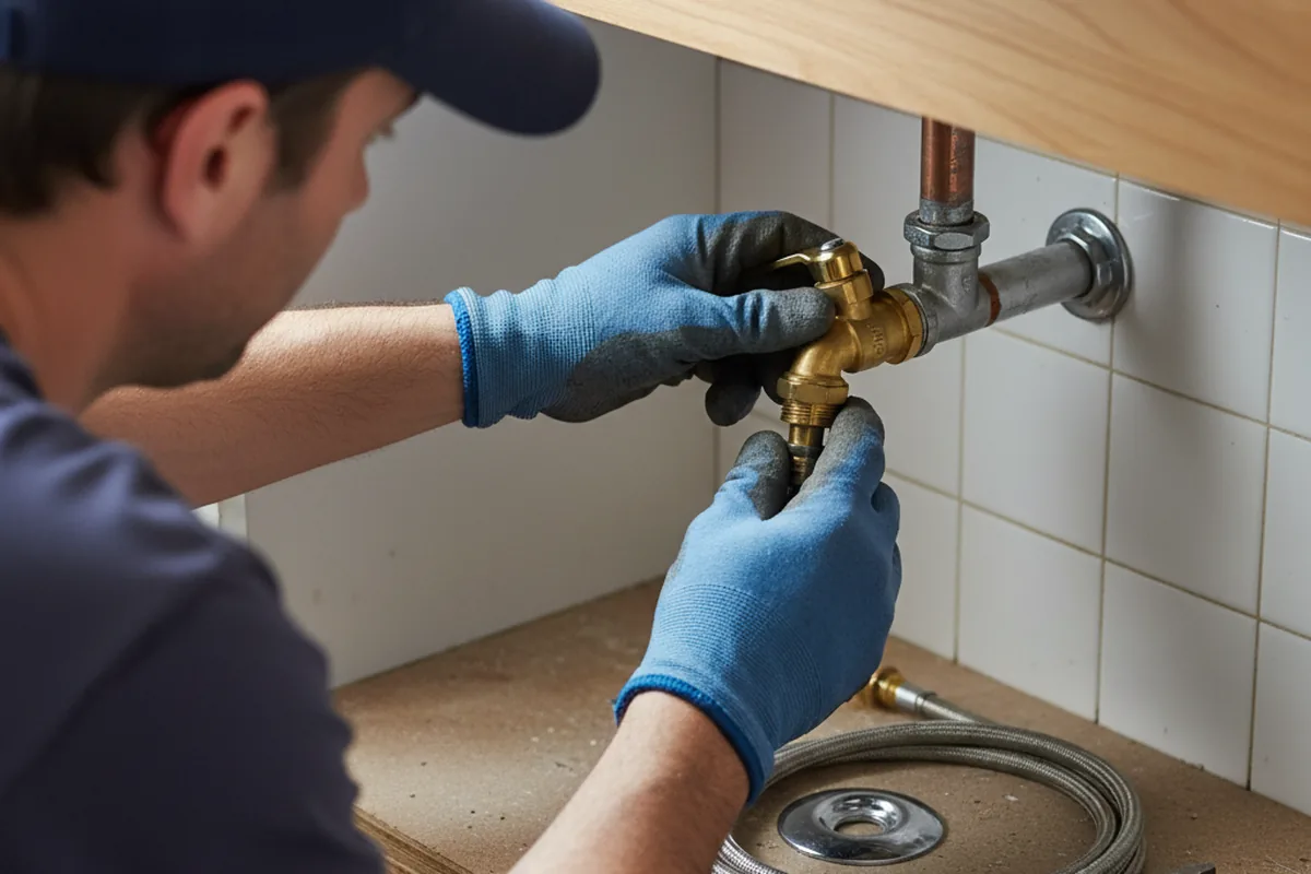 Shutoff valve and fitting work during Repiping in Kaneville